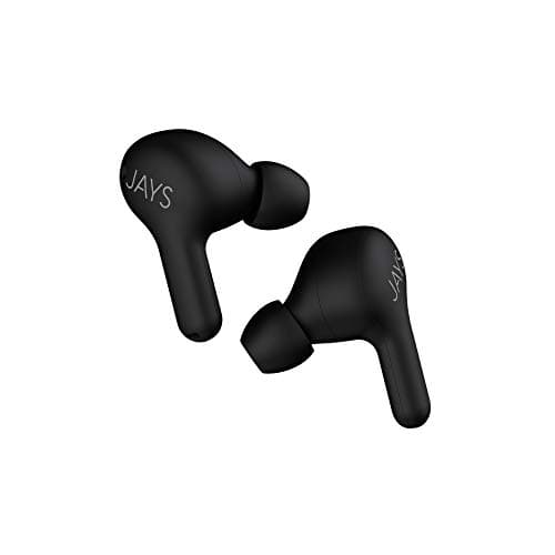 Image of Jays Active Noise Cancelling (ANC) Bluetooth Headphones In Ear - t-Seven - Black - True Wireless Headphones up to 20h battery life suitable for iOS & Android
