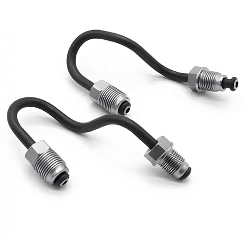 Image of Crozgan 2Pcs Car Brake Hoses 1K0611763E 1K0611763F 100mm Rear Brake Pipes Automotive Brake Kit Replacement for VW Passat Golf MK5 MK6 AD A3 RS3 TT Skoda Superb Octavia Seat Altea Toledo