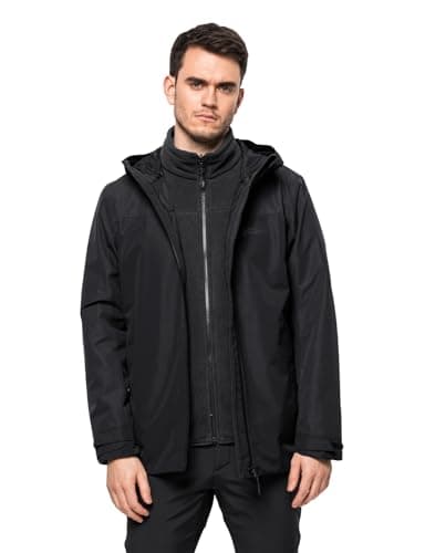 Image of Jack Wolfskin Taubenberg 3In1 Men's Jacket, Black, XXL