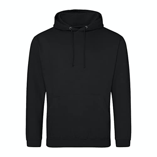 Image of COOZO Unisex College Hoodie - Deep Black - 5XL