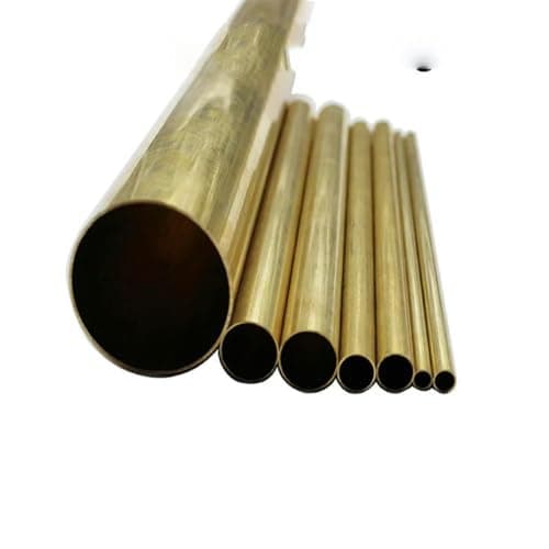 Image of Alloy Brass Tube Metal Capillary Pipe 2mm 3mm 4mm 5mm 6mm 7mm 8mm 9mm 10mm 11mm 12mm 13mm 14mm 15mm 16mm 17mm 18mm 19mm 20mm-Length 250mm-4x0.5mm 1pc