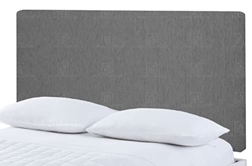 Image of Plain Victoria Headboard Divan Bed Bedroom Decor Hotel Furniture Chenille Fabric (Charcoal, 3ft Single)