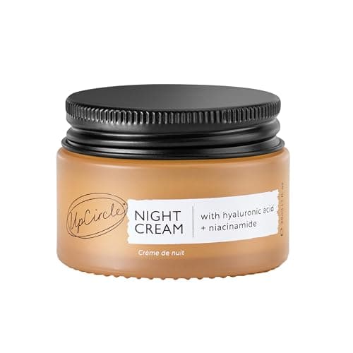 Image of UpCircle Mini Travel Size Night Cream with Hyaluronic Acid + Niacinamide 30ml - Nourishing and Unscented for Sensitive Skin Anti-Ageing Properties - Vegan Cruelty-Free
