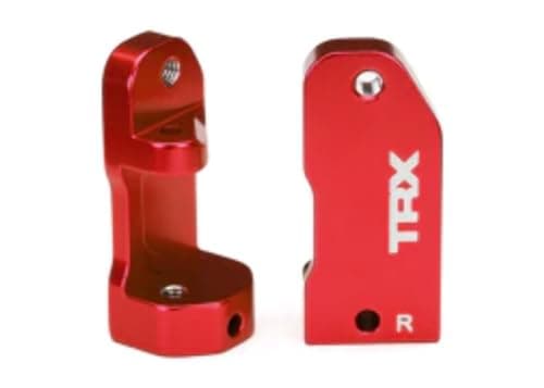 Image of Traxxas 3632X "Alu Left and Right Caster Block" Model Car Parts, Red
