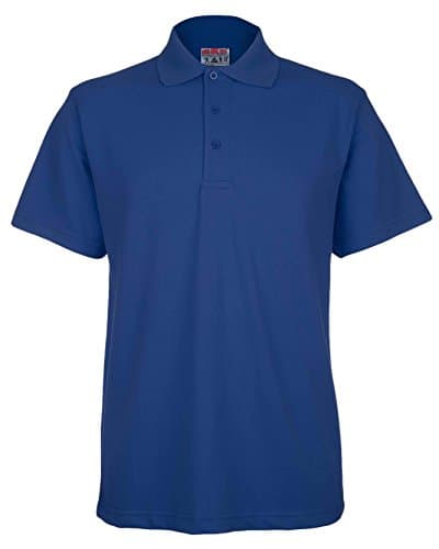 Image of BKS Mens Active Pique Polo T Shirt Size S to 4XL Sports Work Leisure (XXXL-3XL, Royal)