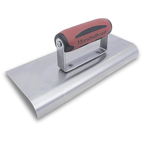 Image of MARSHALLTOWN Straight Concrete Edger, 10 x 4 Stainless Steel Blade, 1 Inch Lip x 3/4 Radius, Made in The USA, 194SSD