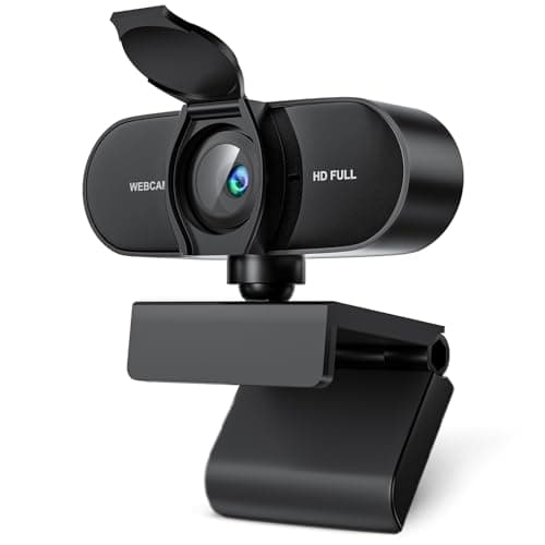 Image of OFFCUP Webcam for PC with Microphone, 1080P HD Web Camera with Privacy Cover, Plug and Play USB Streaming Camera, Wide Angle Web Cam for Desktop Laptop Studying Conference Gaming