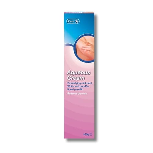 Image of Care Aqueous Cream, Soothes, Softens and Moisturises, Relieves Symptoms of Dry Skin, 30% Emulsifying Ointment, Soap-Substitute for Washing, Non-Greasy, 100g Cream