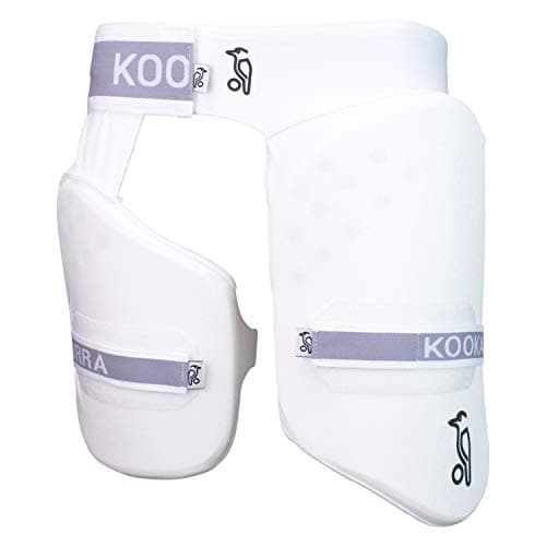 Image of KOOKABURRA Unisex Youth 250 Thigh Guard Protection, White, Youth Right Hand UK