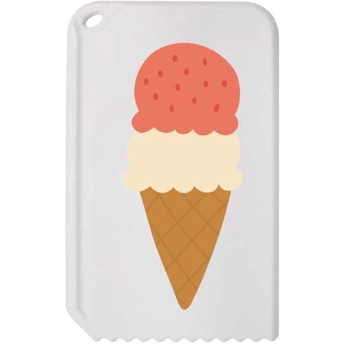 Image of Azeeda 'Double Scoop Ice Cream Cone' Plastic Ice Scraper (IC00044885)