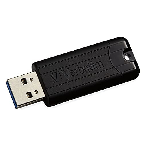 Image of Verbatim 32Gb Black Pinstripe USB 3.0 Drive