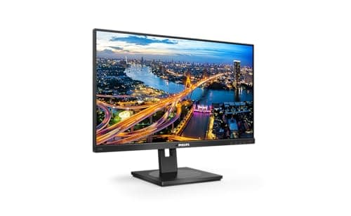 Image of Philips 243B1-24 Inch FHD Monitor, 75Hz, 4ms, IPS, USB-C Dock, Speakers, Height adjust, FlickerFree (1920 x 1080, 250 cd/m², HDMI/DP/USB-C)