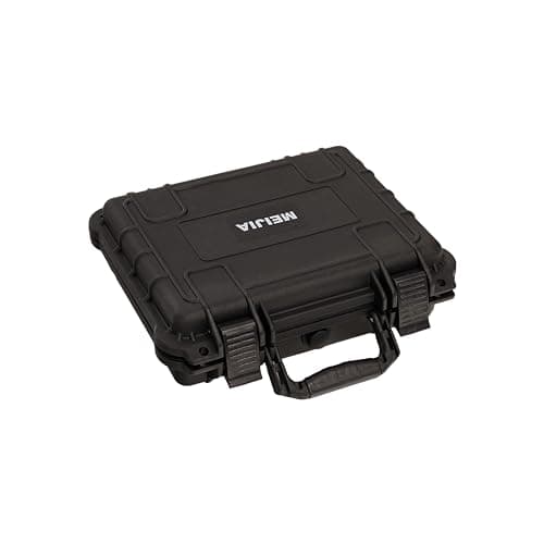 Image of MEIJIA Portable Large Waterproof Protective Case,Hard Camera Case,Dry Case,Customized Foam Inserted, Elegant Black,Fit for Camera, Equipments, Lens,Drones (13.39"x11.61"x3.93")