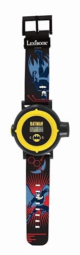 Image of LEXIBOOK - Batman Adjustable projection watch digital screen – 20 images of Batman – for Children - Red and Blue - DMW050BATLXB