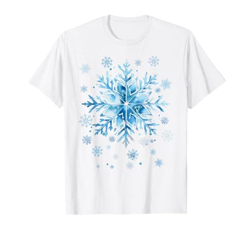 Image of Snowflake Costume Winter Christmas Matching Kids Women Men T-Shirt