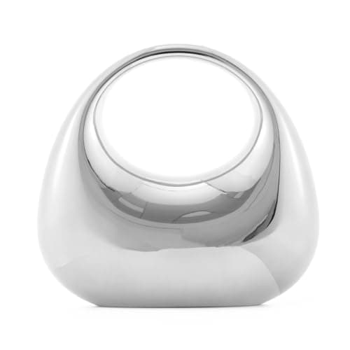 Image of LHHMZ Women’s Acrylic Evening Handbag Unique Moon Shape Clutch Bag Top-handle Shoulder Bag for Wedding Party Cocktail