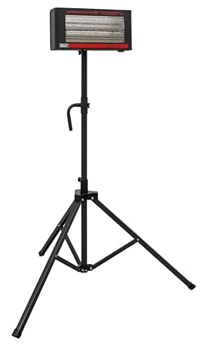 Image of Sealey 1.2kW Infrared Quartz Heater with Tripod Stand 230V - IR12CT