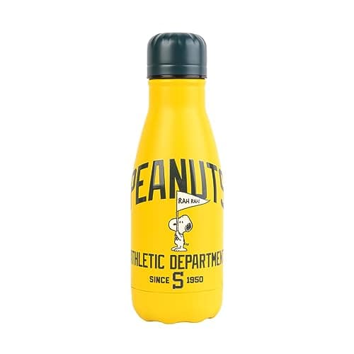 Image of Grupo Erik Metal Water Bottle 260ml / 9oz - Snoopy Merchandise | Hot and Cold Water Bottle Stainless Steel, Cute Travel Bottles Gym | Snoopy Gifts for Dog Lovers, Cute Gifts Under 15 Pounds