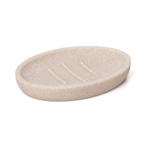 Image of TATAY Bathroom Soap Dish, Beige, 13 x 9 x 1,9 cm