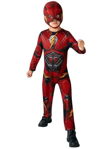 Image of Rubies Official DC Justice League The Flash, Children Costume - Large Age 7-8 Years, Height 128 cm Halloween