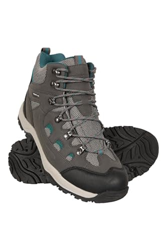 Image of Mountain Warehouse Adventurer Womens Boots - Waterproof Rain Boots, Synthetic & Textile Walking Shoes - For Spring Summer, Hiking & Trekking Dark Grey Adult Shoe Size 6