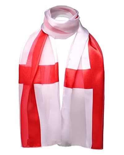 Image of Basic Sense England Scarf St. George Flag Satin Sports Football Support