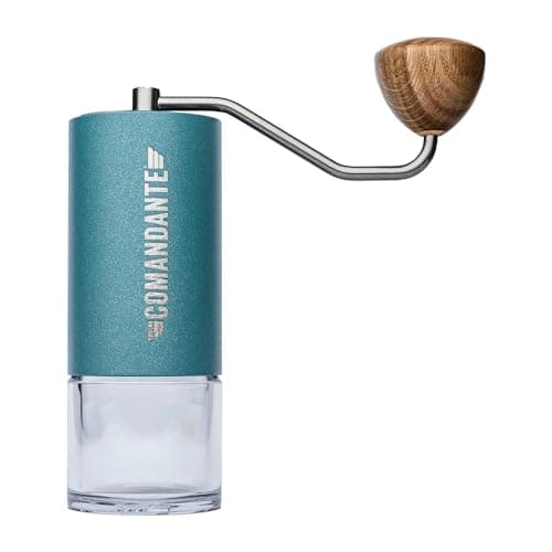 Image of Comandante C40 MK4 Nitro Blade Alpine Lagoon C40 MK4 Coffee Grinder Silver Brown