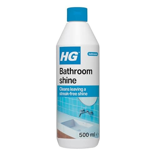 Image of HG Bathroom Cleaner Shine Restorer, Bath Cleaner & Light Limescale Remover, Bathroom Floor Cleaner & Sink Cleaner, Bathtub Cleaner, Shower Spray Liquid & Toilet Cleaner - 500ml (Packing May Vary)