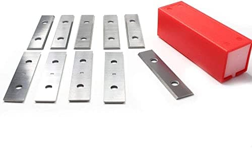 Image of Topbidetec 10 Pack of Tungsten Carbide Paint Scraper Blades with Double-Edged, Fit for TP-1560 Scraper