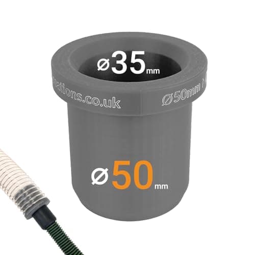Image of Dust Extractor Hose Reducer – 50mm to 35mm ID/OD | Connector for Workshop & Power Tools
