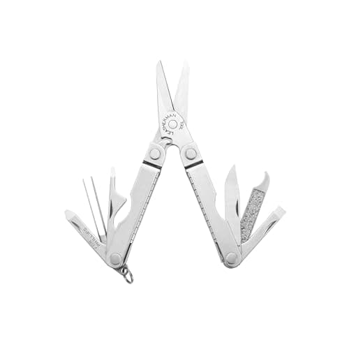 Image of Leatherman Micra - Stainless Steel Keyring Multi-Tool with Scissors & 9 Tools, Stainless Steel