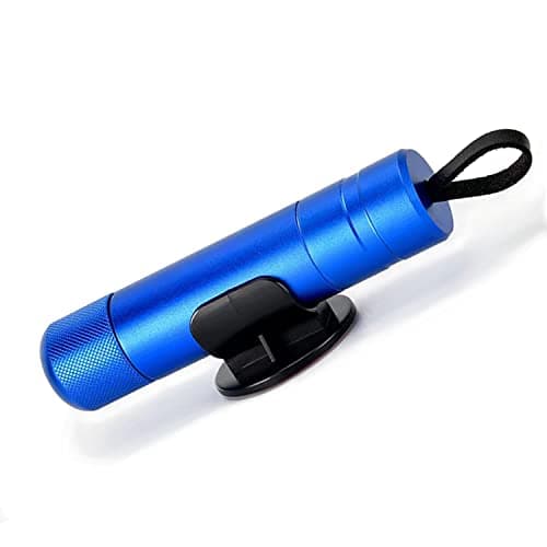 Image of ACEBON Car Safety Hammer & Seat Belt Cutter – Emergency Window Breaker and Vehicle Escape Tool for Quick Car Escape, Compact Life-Saving Tool with Mounting Strap (Blue)