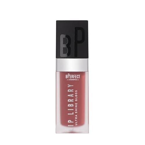 Image of BPerfect Lip Library Lip Gloss – High-Shine Hydrating Gloss with Jojoba Oil – Shade Cheat (Warm Berry Red)
