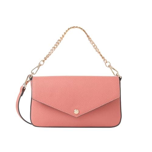 Image of Fiorelli Women's Lacy Chain Crossbody, Stylish & Versatile Handbag with Adjustable Straps, Faux Leather, Camelia Pink