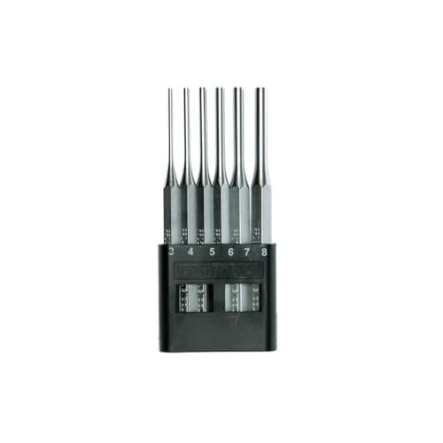 Image of Tengtools Pps06 – Set of 6 Pin Punch Set of 3, 4, 5, 6, 7 And 8 Mm