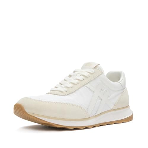 Image of Fitflop Retro-Q FF Nylon Women's Urban White Mix Trainers - UK 5