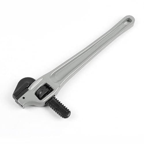 Image of YWBL-WH 14 Inch Aluminum Offset Pipe Wrench, Full Floating Serrated Jaw, Smooth Rotation, for Pipe Fitters, Aluminum Alloy (18 Inch (6‑12 Years Old Kids))