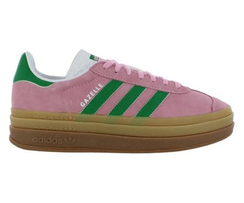 Image of adidas Gazelle Bold Women's Sneakers, True Pink/Green/Cloud White, True Pink/Green/Ghost White, 7 UK