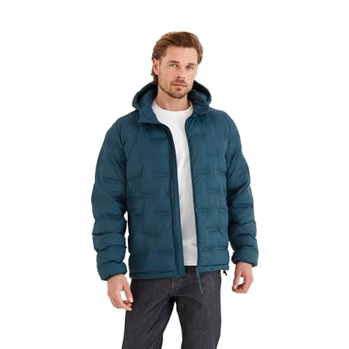 Image of TOG24 Fender Men's Padded Heat-Sealed Jacket, Insulated Filling, Wind-Resistant & Warm. All seasons Baffle Jacket With DWR Coating For Light Rain Resistance