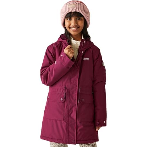 Image of Regatta Kids Junior Valenta Waterproof Jacket Reflective Insulated Winter Hiking Coat