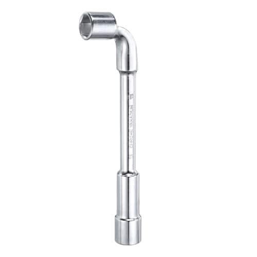 Image of sourcing map L Shaped Angled Hex Socket Wrench 13mm High Carbon Steel Double Ended Metric 6 Point Tubular Socket Spanner for General Repairing, Pipeline, Bicycle Car Maintenance