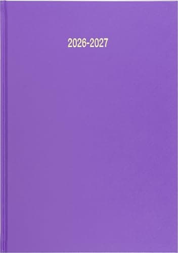 Image of Star Note 2026-2027 A4 Week to View Academic Diary School Planner Student Oragniser - Purple