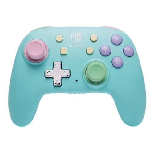 Image of PowerA Nano Enhanced Wireless Controller for Nintendo Switch, Switch Lite & OLED Model, Rechargeable Bluetooth Gamepad with up to 20 Hours of Play Time, Official: Spring Dream