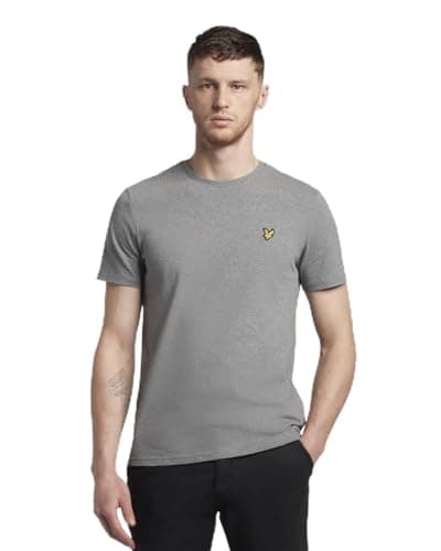 Image of Lyle & Scott SS T-Shirts Plain T-Shirt T28 Mid Grey Marl, 4XL