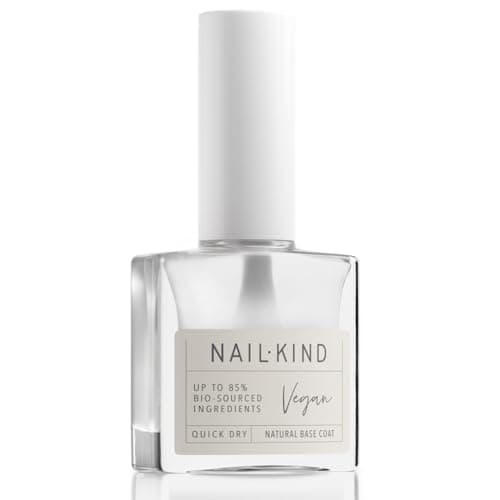 Image of NAILKIND Natural Nail Base Coat - Nail Base Coat Treatment For Nails & Cuticles - Nail Repair - Vegan Nail Oil Peta Certified Cruelty Free - Quick Absorption Long Lasting - 8ml