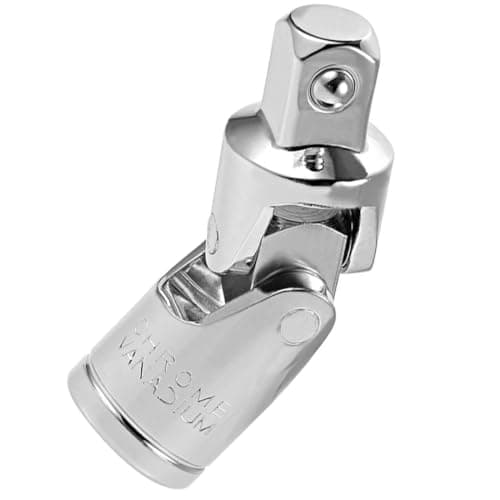 Image of TA-VIGOR 1/2 Inch Drive Universal Joint Socket, Cr-V Spring Loaded Impact Swivel Adapter Set for Ratchet and Wrench, Chrome Vanadium Steel Socket Adapter for Automotive Repair and DIY