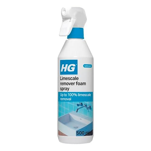 Image of HG Limescale Remover Foam Spray | Removes Scale from Taps & Showers | 500ml