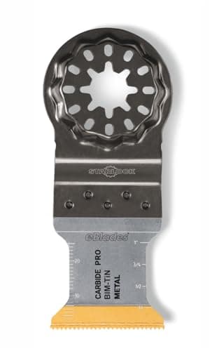 Image of Starlock Multi Tool Blade 32mm x 40mm – Coated Extreme Carbide Blade for Ferrous Metals, Stainless Steel, Bricks & Cement Boards – Compatible with Bosch, Makita, Milwaukee & More (1)