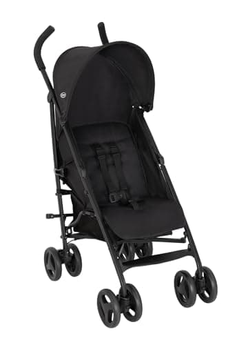 Image of Graco EZLite, ultimate easy-to-use lightweight stroller at only 6.6kg for on-the-go families. Suitable from birth to approx. 3 years (15kg), Midnight fashion, Black