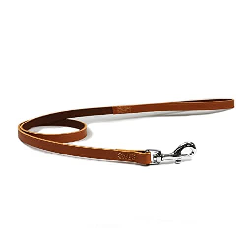 Image of Ancol Heritage Leather Lead Tan 1m X19mm Sz 3-8